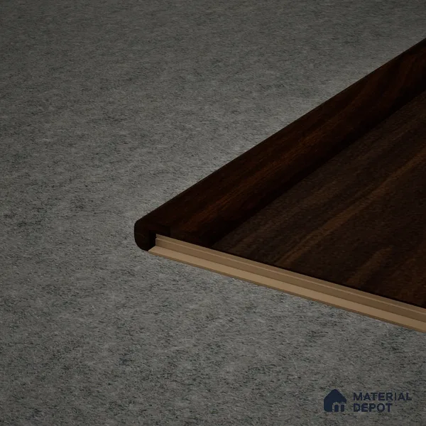MDF L Nosing Profile Aristo PM 00356 W | 8 ft x 25 x 25 x 12 mm | Compatible for Laminate Wood Floor LF 00243