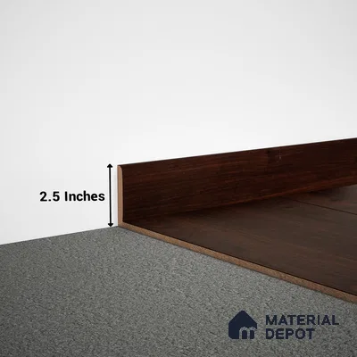 MDF Skirting Aristo Premium PM 00367 D | 8 ft x 2.5 Inch | Compatible for Laminate Wood Floor LF 00244