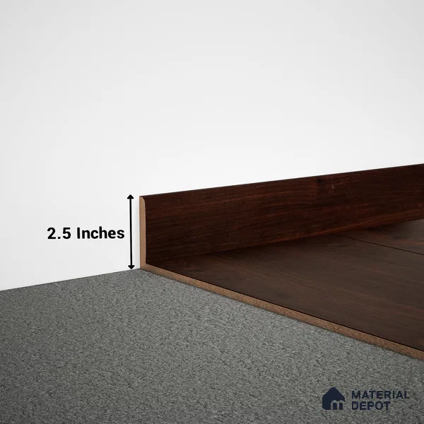 MDF Skirting Aristo Premium PM 00367 D | 8 ft x 2.5 Inch | Compatible for Laminate Wood Floor LF 00244