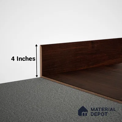 MDF Skirting Aristo Premium PM 00367 G | 8 ft x 4 Inch | Compatible for Laminate Wood Floor LF 00244