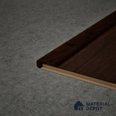 MDF L Nosing Profile Aristo Premium PM 00367 W | 8 ft x 25 x 25 x 12 mm | Compatible for Laminate Wood Floor LF 00244