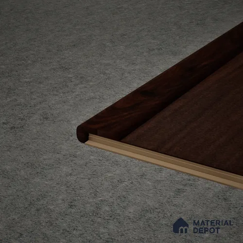 MDF L Nosing Profile Aristo Premium PM 00367 W | 8 ft x 25 x 25 x 12 mm | Compatible for Laminate Wood Floor LF 00244