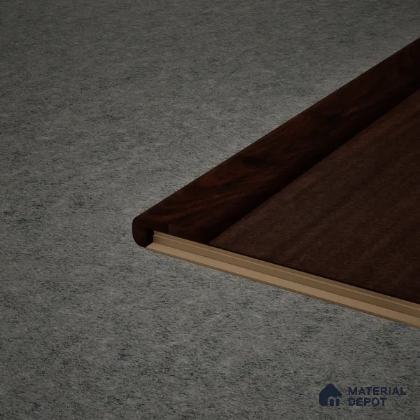 MDF L Nosing Profile Aristo Premium PM 00367 W | 8 ft x 25 x 25 x 12 mm | Compatible for Laminate Wood Floor LF 00244