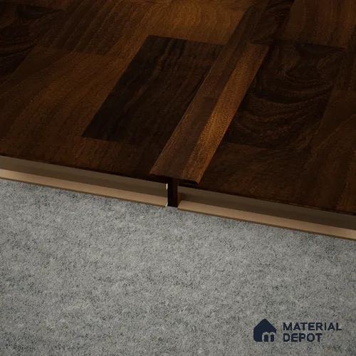 MDF T Profile Aristo PM 00362 M | 8 ft x 12 mm x 12 mm | Compatible for Laminate Wood Floor LF 00245
