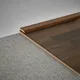 A close-up of a MDF Corner Beading Profile Aristo PM 00362 | 8 ft x 12 mm x 12 mm | Compatible for Laminate Wood Floor LF 00245 available at Material Depot in Bangalore