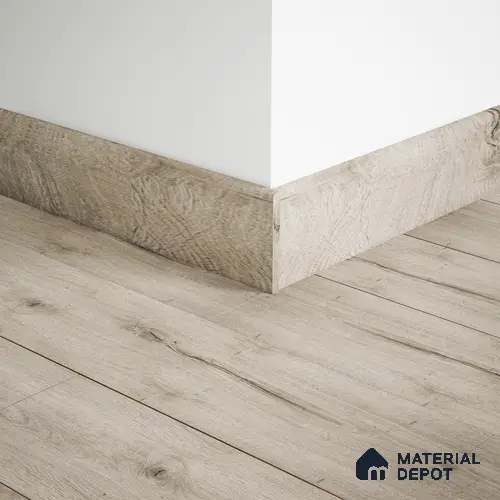 MDF Skirting Aristo Premium PM 00369 E | 8 ft x 3 Inch | Compatible for Laminate Wood Floor LF 00246