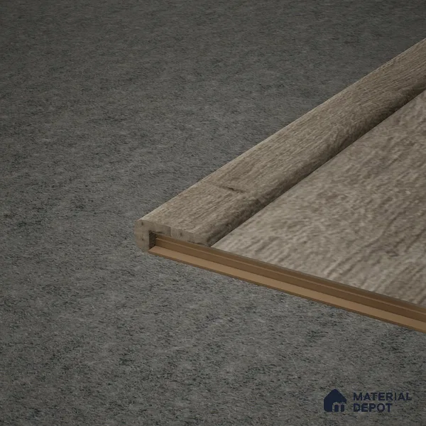 MDF L Nosing Profile Aristo Premium PM 00369 W | 8 ft x 25 x 25 x 12 mm | Compatible for Laminate Wood Floor LF 00246