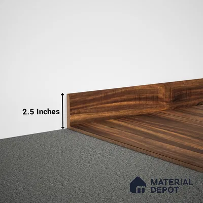 MDF Skirting Aristo Premium PM 00364 D | 8 ft x 2.5 Inch | Compatible for Laminate Wood Floor LF 00247