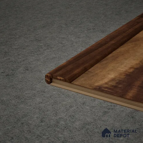 MDF L Nosing Profile Aristo Premium PM 00364 X | 8 ft x 25 x 45 x 12 mm | Compatible for Laminate Wood Floor LF 00247