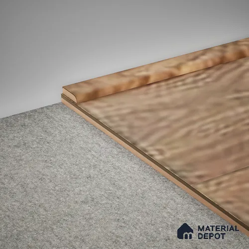 MDF Corner Beading Profile Aristo Premium PM 00370 C | 8 ft x 25 mm x 12 mm | Compatible for Laminate Wood Floor LF 00248
