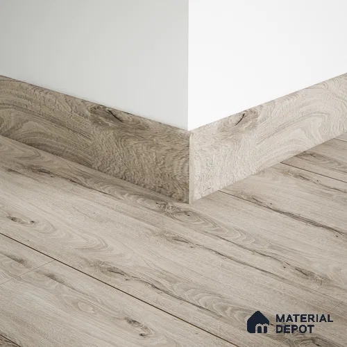 MDF Skirting Aristo Premium PM 00370 E | 8 ft x 3 Inch | Compatible for Laminate Wood Floor LF 00248