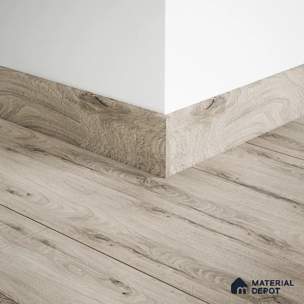 MDF Skirting Aristo Premium PM 00370 F | 8 ft x 3.5 Inch | Compatible for Laminate Wood Floor LF 00248