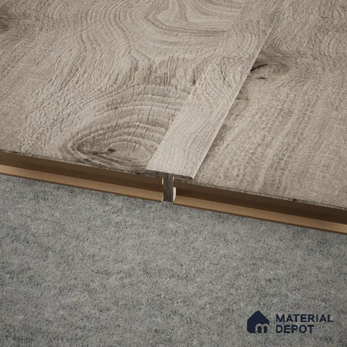 MDF T Profile Aristo Premium PM 00370 M | 8 ft x 12 mm x 12 mm | Compatible for Laminate Wood Floor LF 00248