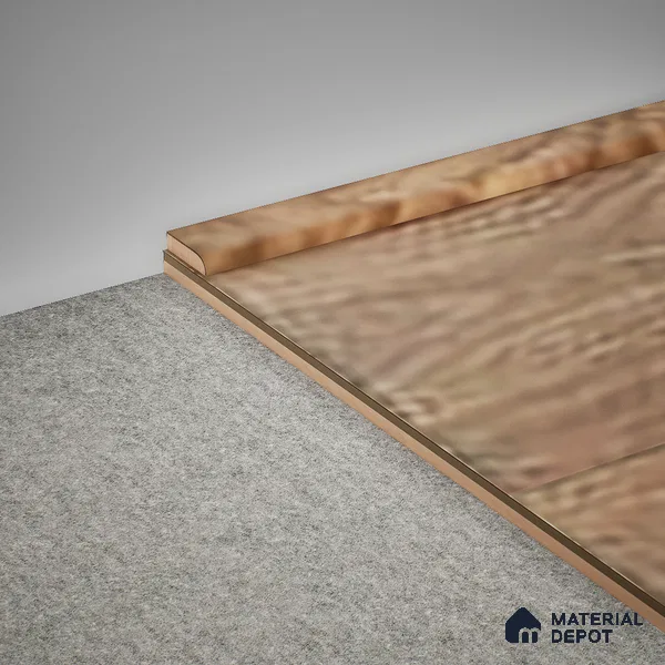 MDF Corner Beading Profile Aristo Premium PM 00370 | 8 ft x 12 mm x 12 mm | Compatible for Laminate Wood Floor LF 00248