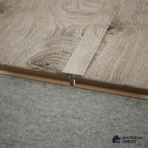 MDF T Profile Aristo Premium PM 00370 N | 8 ft x 16 mm x 12 mm | Compatible for Laminate Wood Floor LF 00248