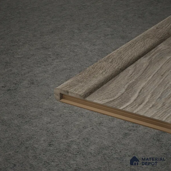 MDF L Nosing Profile Aristo Premium PM 00370 X | 8 ft x 25 x 45 x 12 mm | Compatible for Laminate Wood Floor LF 00248