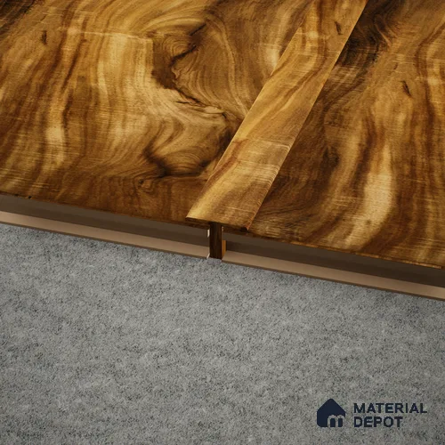 MDF T Profile Aristo PM 00361 N | 8 ft x 16 mm x 12 mm | Compatible for Laminate Wood Floor LF 00249