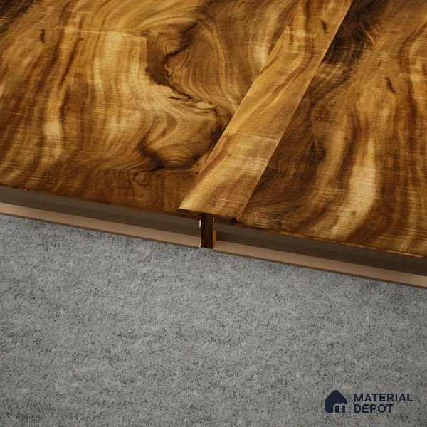 MDF T Profile Aristo PM 00361 O | 8 ft x 18 mm x 12 mm | Compatible for Laminate Wood Floor LF 00249