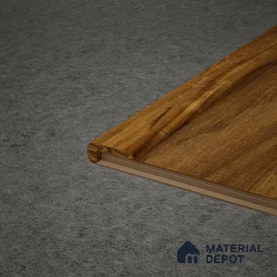 MDF L Nosing Profile Aristo PM 00361 W | 8 ft x 25 x 25 x 12 mm | Compatible for Laminate Wood Floor LF 00249