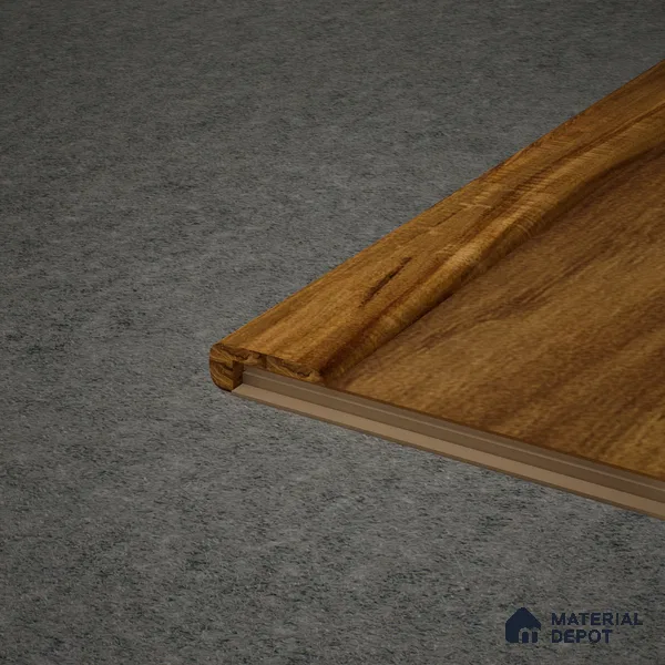 MDF L Nosing Profile Aristo PM 00361 X | 8 ft x 25 x 45 x 12 mm | Compatible for Laminate Wood Floor LF 00249