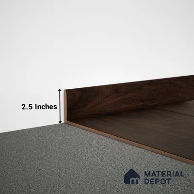 MDF Skirting Aristo Premium PM 00365 D | 8 ft x 2.5 Inch | Compatible for Laminate Wood Floor LF 00250