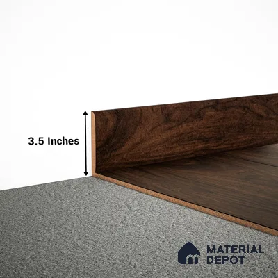 MDF Skirting Aristo Premium PM 00365 F | 8 ft x 3.5 Inch | Compatible for Laminate Wood Floor LF 00250