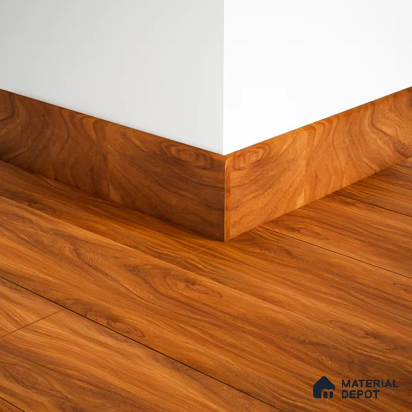 MDF Skirting Aristo Premium PM 00371 E | 8 ft x 3 Inch | Compatible for Laminate Wood Floor LF 00251