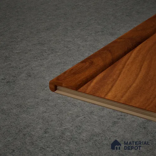 MDF L Nosing Profile Aristo Premium PM 00371 W | 8 ft x 25 x 25 x 12 mm | Compatible for Laminate Wood Floor LF 00251