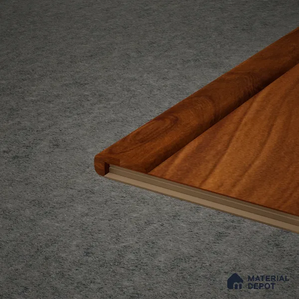 MDF L Nosing Profile Aristo Premium PM 00371 W | 8 ft x 25 x 25 x 12 mm | Compatible for Laminate Wood Floor LF 00251