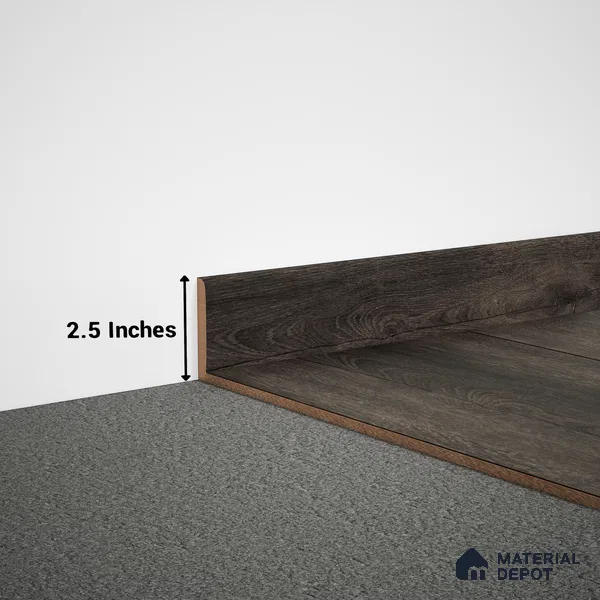 MDF Skirting Aristo Premium PM 00372 D | 8 ft x 2.5 Inch | Compatible for Laminate Wood Floor LF 00253