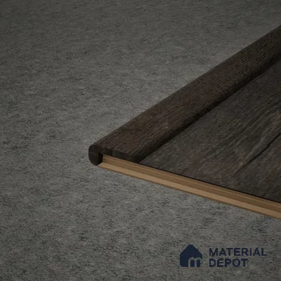 MDF L Nosing Profile Aristo Premium PM 00372 X | 8 ft x 25 x 45 x 12 mm | Compatible for Laminate Wood Floor LF 00253