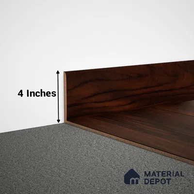 MDF Skirting Aristo Premium PM 00355 G | 8 ft x 4 Inch | Compatible for Laminate Wood Floor LF 00254