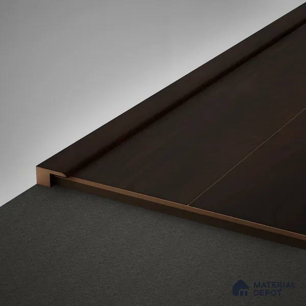 MDF Edge Profile Aristo Premium PM 00355 T | 8 ft x 18 mm x 12 mm | Compatible for Laminate Wood Floor LF 00254