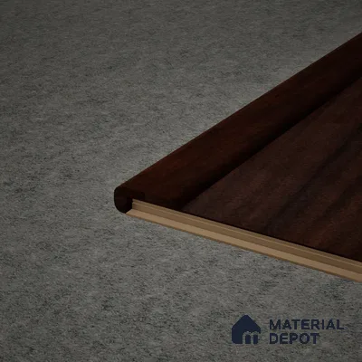 MDF L Nosing Profile Aristo Premium PM 00355 W | 8 ft x 25 x 25 x 12 mm | Compatible for Laminate Wood Floor LF 00254