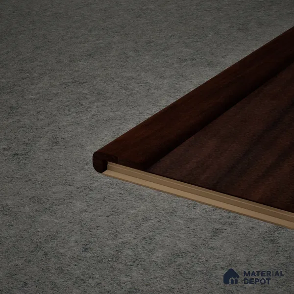 MDF L Nosing Profile Aristo Premium PM 00355 W | 8 ft x 25 x 25 x 12 mm | Compatible for Laminate Wood Floor LF 00254