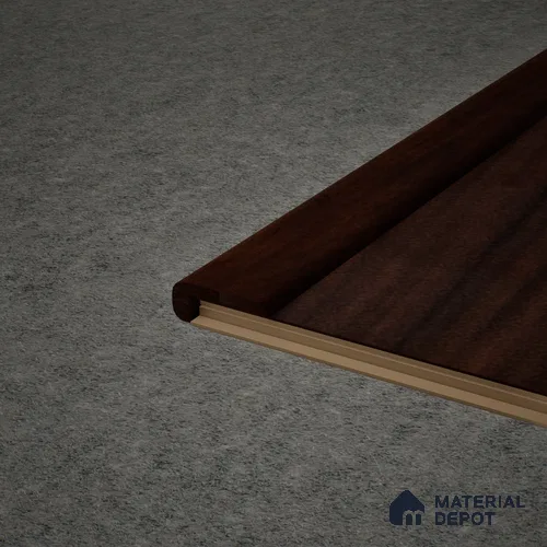 MDF L Nosing Profile Aristo Premium PM 00355 W | 8 ft x 25 x 25 x 12 mm | Compatible for Laminate Wood Floor LF 00254