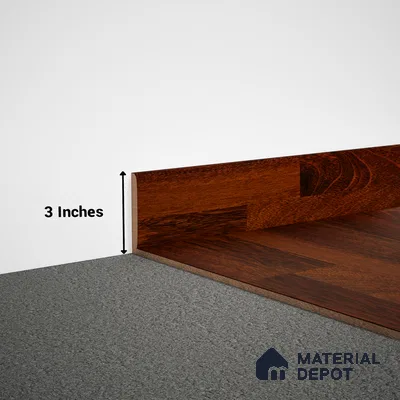 MDF Skirting Aristo PM 00358 E | 8 ft x 3 Inch | Compatible for Laminate Wood Floor LF 00255