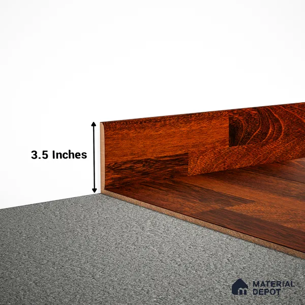 MDF Skirting Aristo PM 00358 F | 8 ft x 3.5 Inch | Compatible for Laminate Wood Floor LF 00255