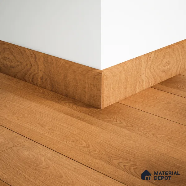MDF Skirting Aristo Premium PM 00368 D | 8 ft x 2.5 Inch | Compatible for Laminate Wood Floor LF 00256