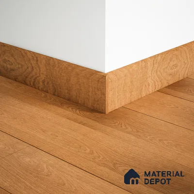 MDF Skirting Aristo Premium PM 00368 E | 8 ft x 3 Inch | Compatible for Laminate Wood Floor LF 00256