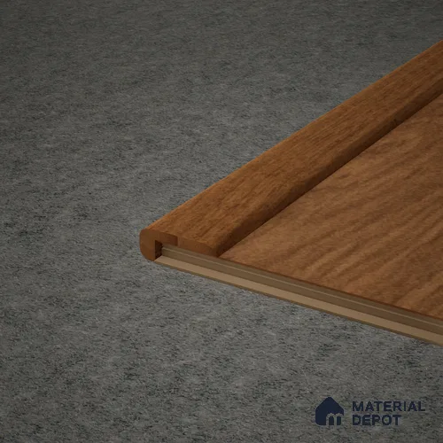 MDF L Nosing Profile Aristo Premium PM 00368 W | 8 ft x 25 x 25 x 12 mm | Compatible for Laminate Wood Floor LF 00256