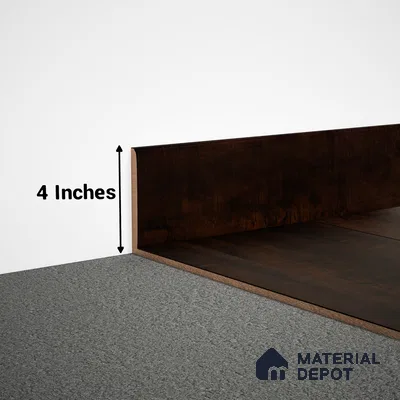 MDF Skirting Aristo PM 00357 G | 8 ft x 4 Inch | Compatible for Laminate Wood Floor LF 00257