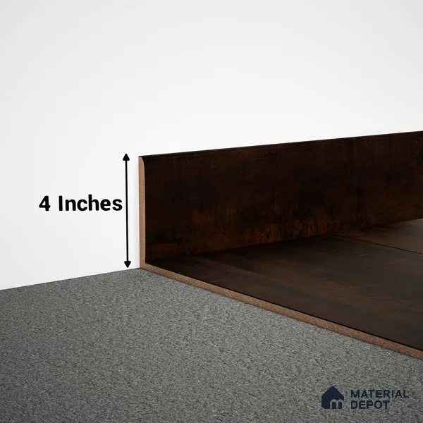 MDF Skirting Aristo PM 00357 G | 8 ft x 4 Inch | Compatible for Laminate Wood Floor LF 00257