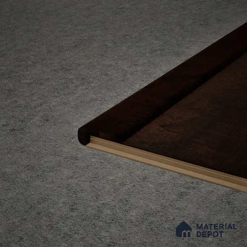MDF L Nosing Profile Aristo PM 00357 W | 8 ft x 25 x 25 x 12 mm | Compatible for Laminate Wood Floor LF 00257