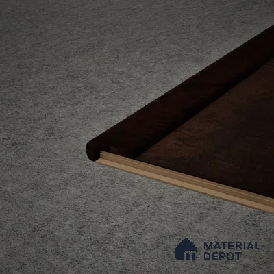 MDF L Nosing Profile Aristo PM 00357 X | 8 ft x 25 x 45 x 12 mm | Compatible for Laminate Wood Floor LF 00257