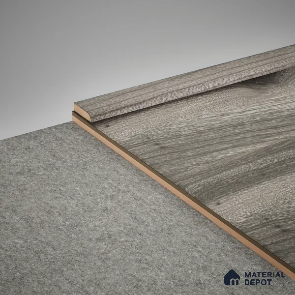 MDF Corner Beading Profile Aristo PM 00360 B | 8 ft x 18 mm x 12 mm | Compatible for Laminate Wood Floor LF 00258