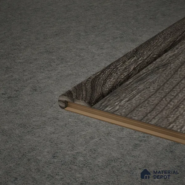 MDF L Nosing Profile Aristo PM 00360 W | 8 ft x 25 x 25 x 12 mm | Compatible for Laminate Wood Floor LF 00258