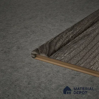 MDF L Nosing Profile Aristo PM 00360 X | 8 ft x 25 x 45 x 12 mm | Compatible for Laminate Wood Floor LF 00258