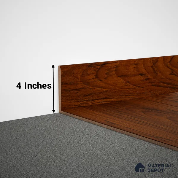 MDF Skirting Aristo PM 00359 G | 8 ft x 4 Inch | Compatible for Laminate Wood Floor LF 00259