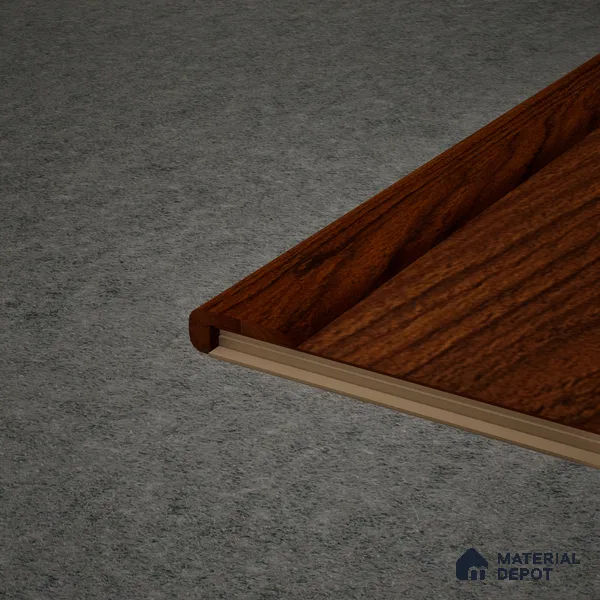 MDF L Nosing Profile Aristo PM 00359 W | 8 ft x 25 x 25 x 12 mm | Compatible for Laminate Wood Floor LF 00259